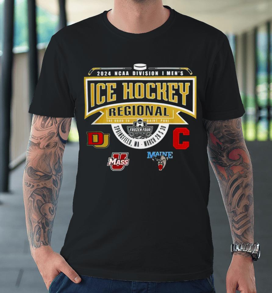 D I Men’s Ice Hockey Regional Springfield Champion Premium T-Shirt