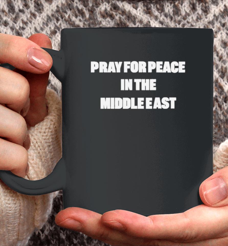 D J Reader Pray For Peace In The Middle East Coffee Mug