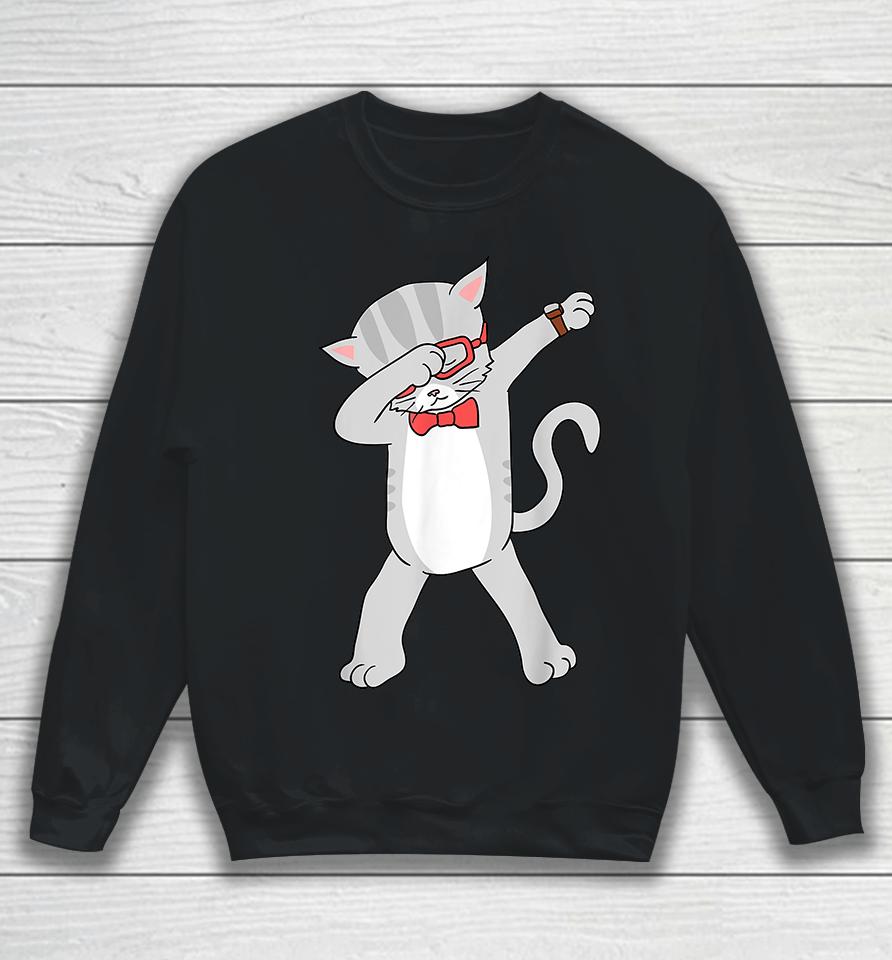 Dabbing Cat Sweatshirt