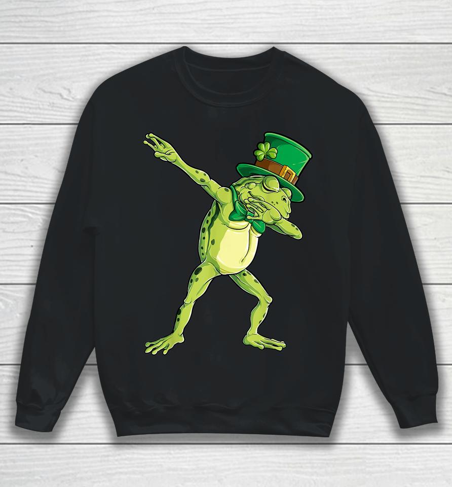 Dabbing Frog St Patrick's Day Sweatshirt