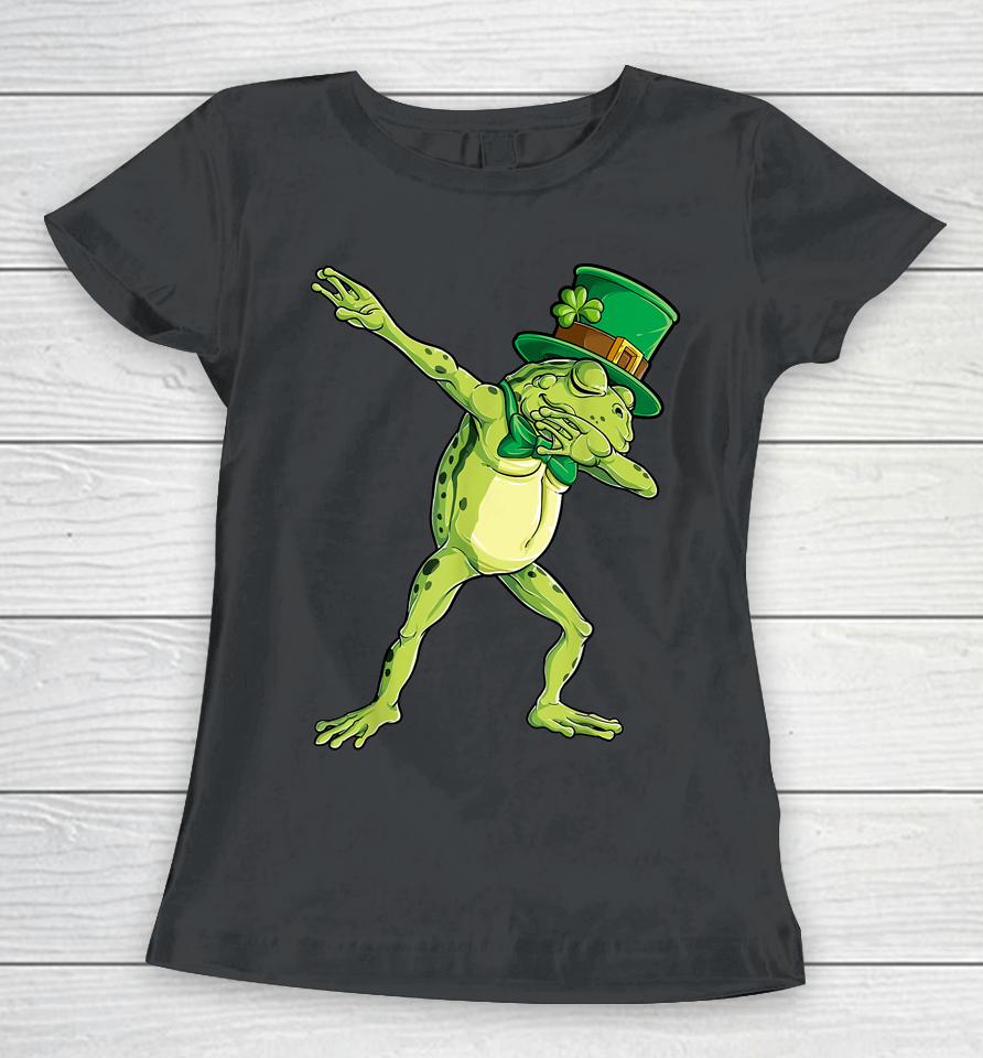 Dabbing Frog St Patrick's Day Women T-Shirt