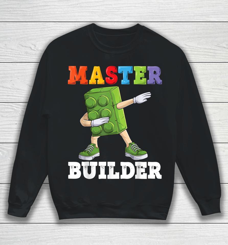 Dabbing Kids Master Builder Funny Building Blocks Bricks Sweatshirt