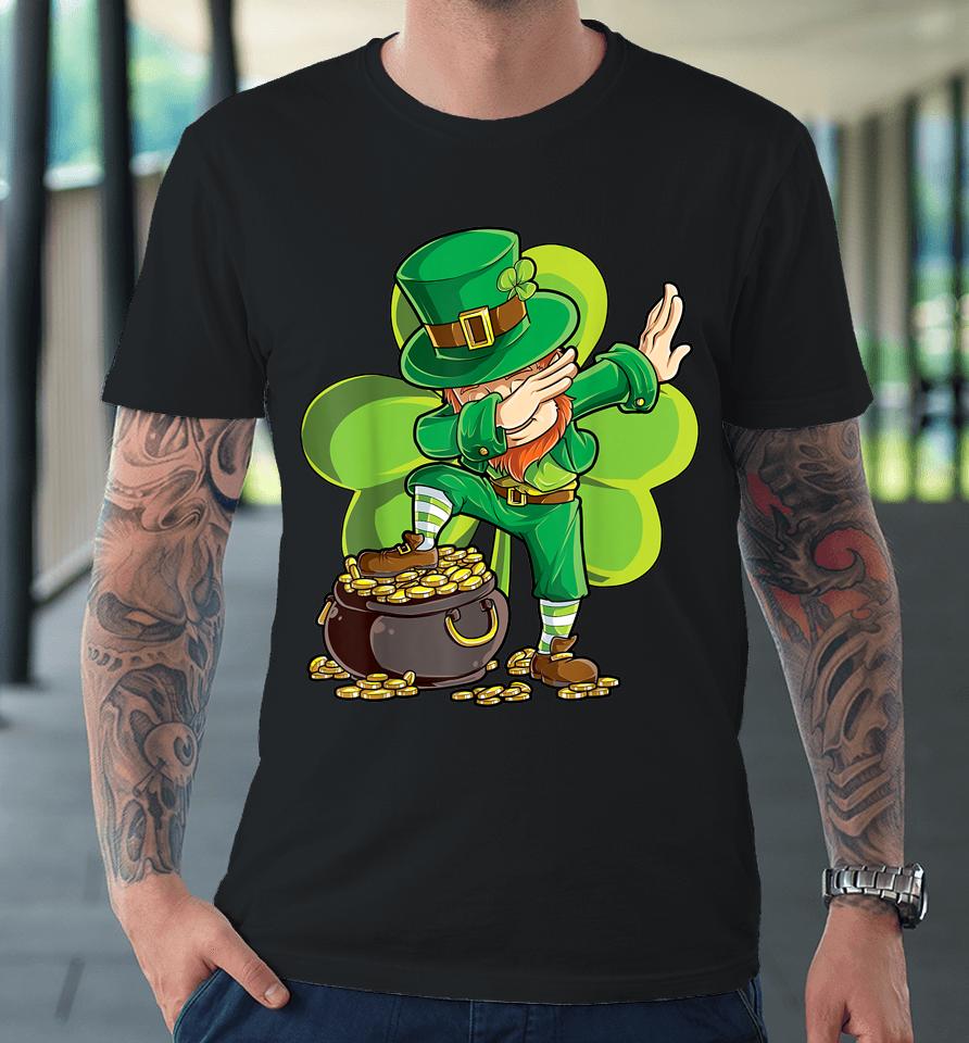 Dabbing Leprechaun Boys St Patrick's Day Premium T-Shirt