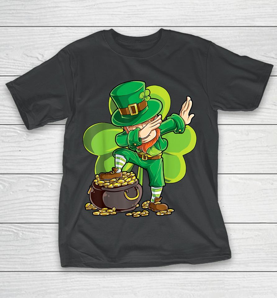 Dabbing Leprechaun Boys St Patrick's Day T-Shirt