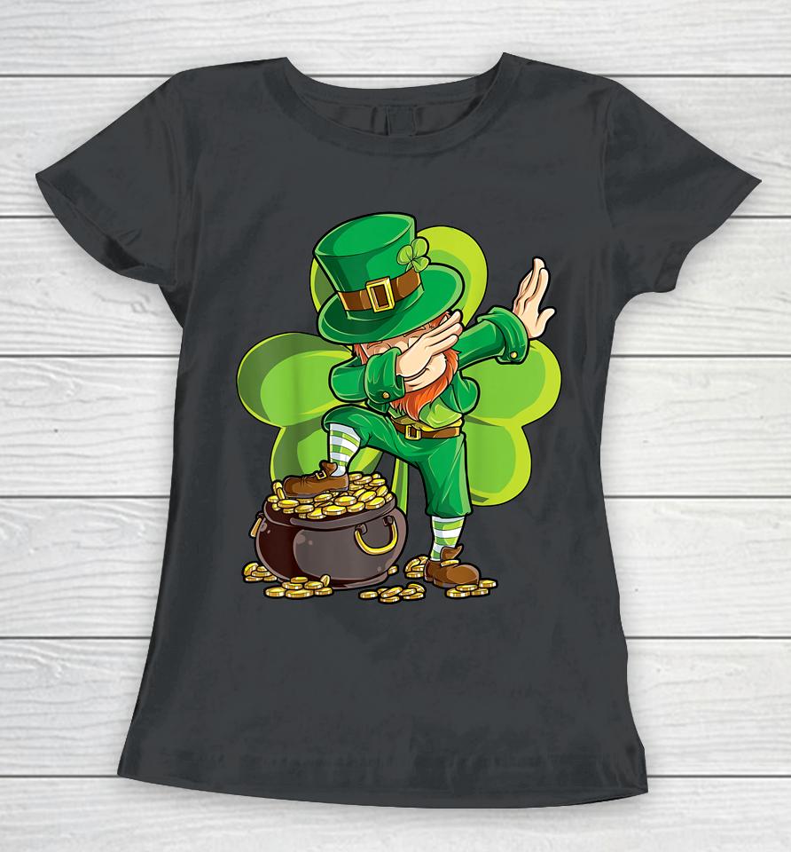 Dabbing Leprechaun Boys St Patrick's Day Women T-Shirt