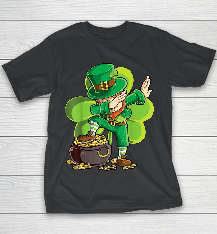 Dabbing Leprechaun Boys St Patrick's Day Youth T-Shirt