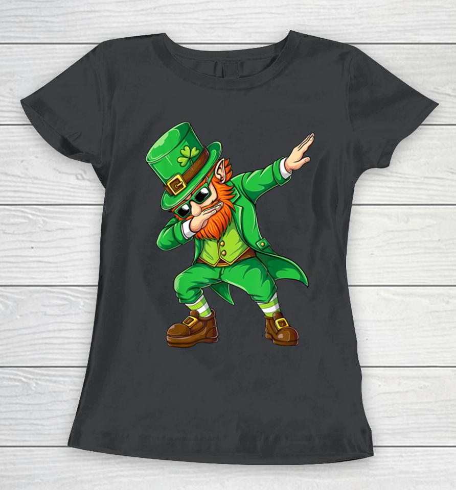Dabbing Leprechaun Funny Gifts Men Kids Boys St Patricks Day Women T-Shirt