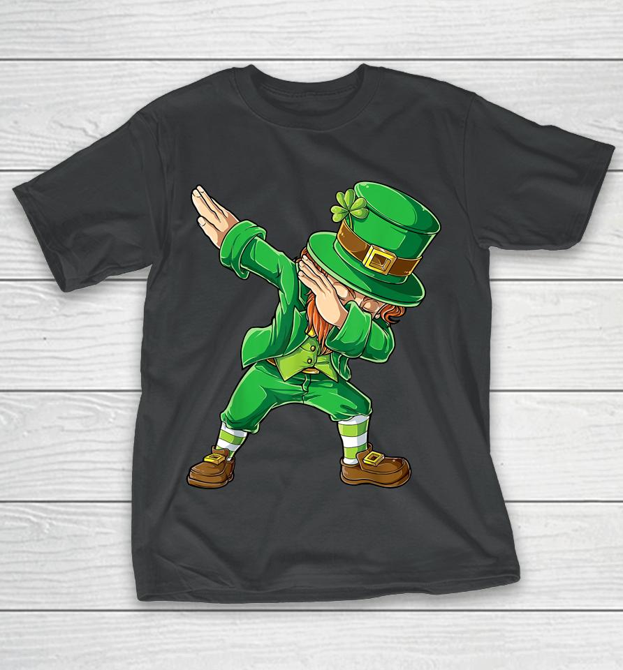 Dabbing Leprechaun Kids St Patrick's Day T-Shirt