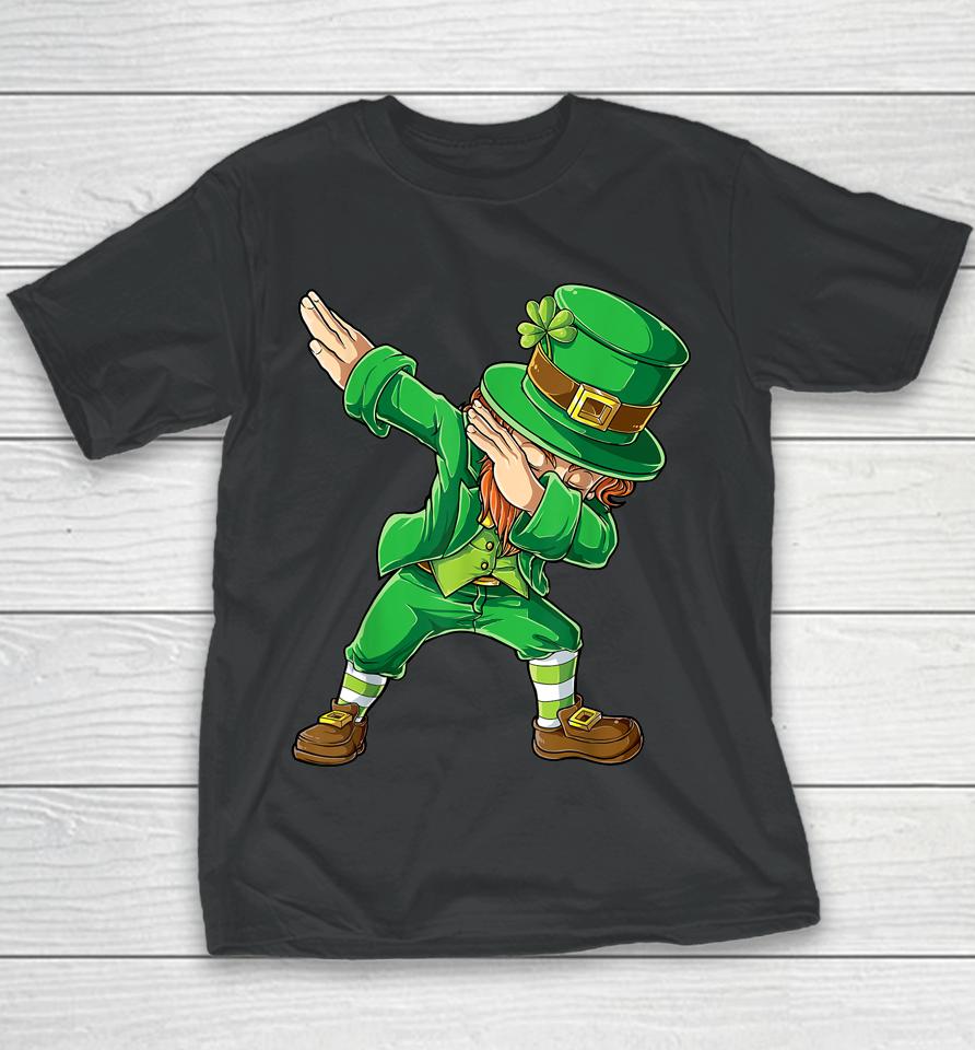 Dabbing Leprechaun Kids St Patrick's Day Youth T-Shirt