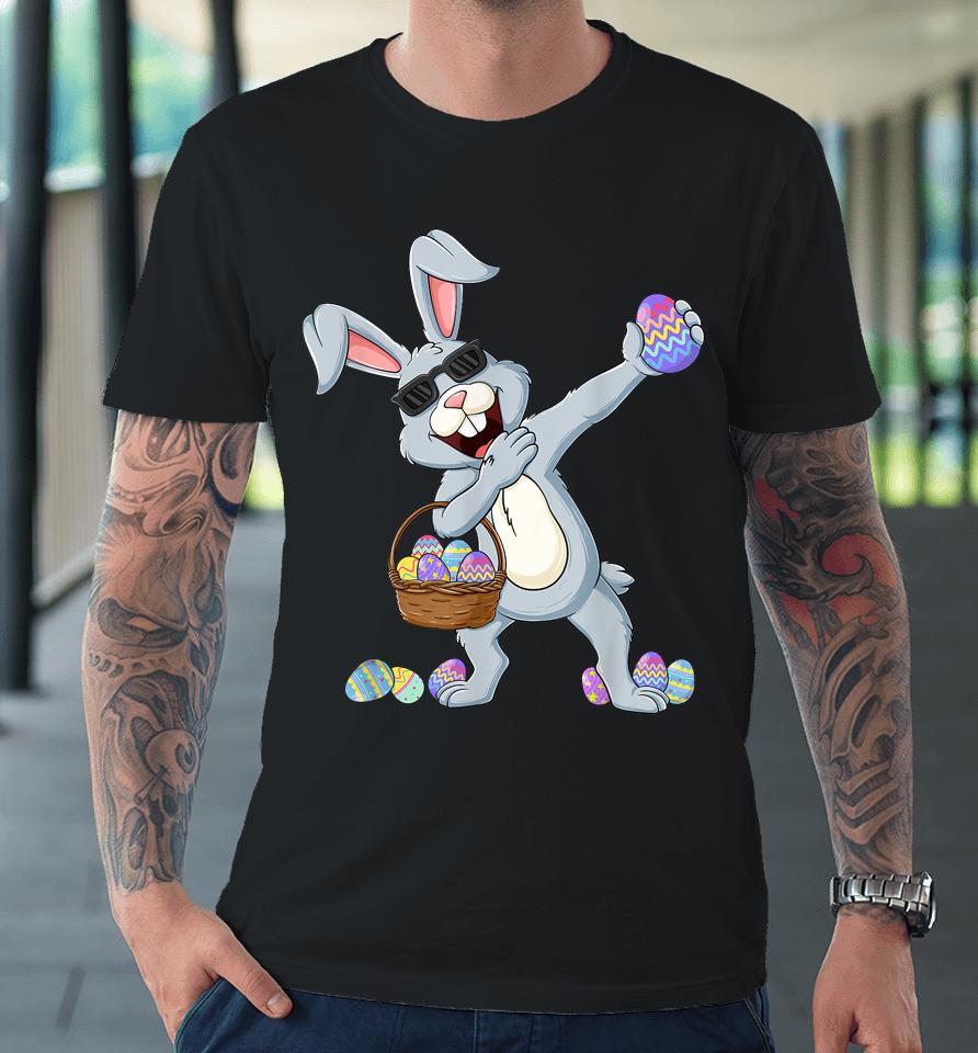 Dabbing Rabbit Bunny Eggs Kids Easter Day Premium T-Shirt