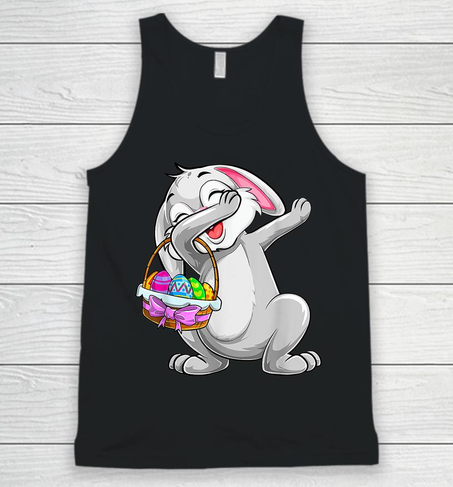 Dabbing Rabit Easter Day Cute Bunny With Eggs Easter Dab Boy Unisex Tank Top