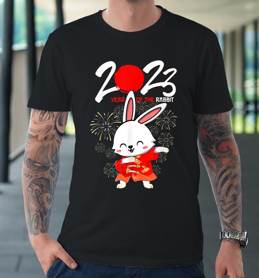 Dabbing Year Of The Rabbit Happy Chinese New Year 2023 Premium T-Shirt
