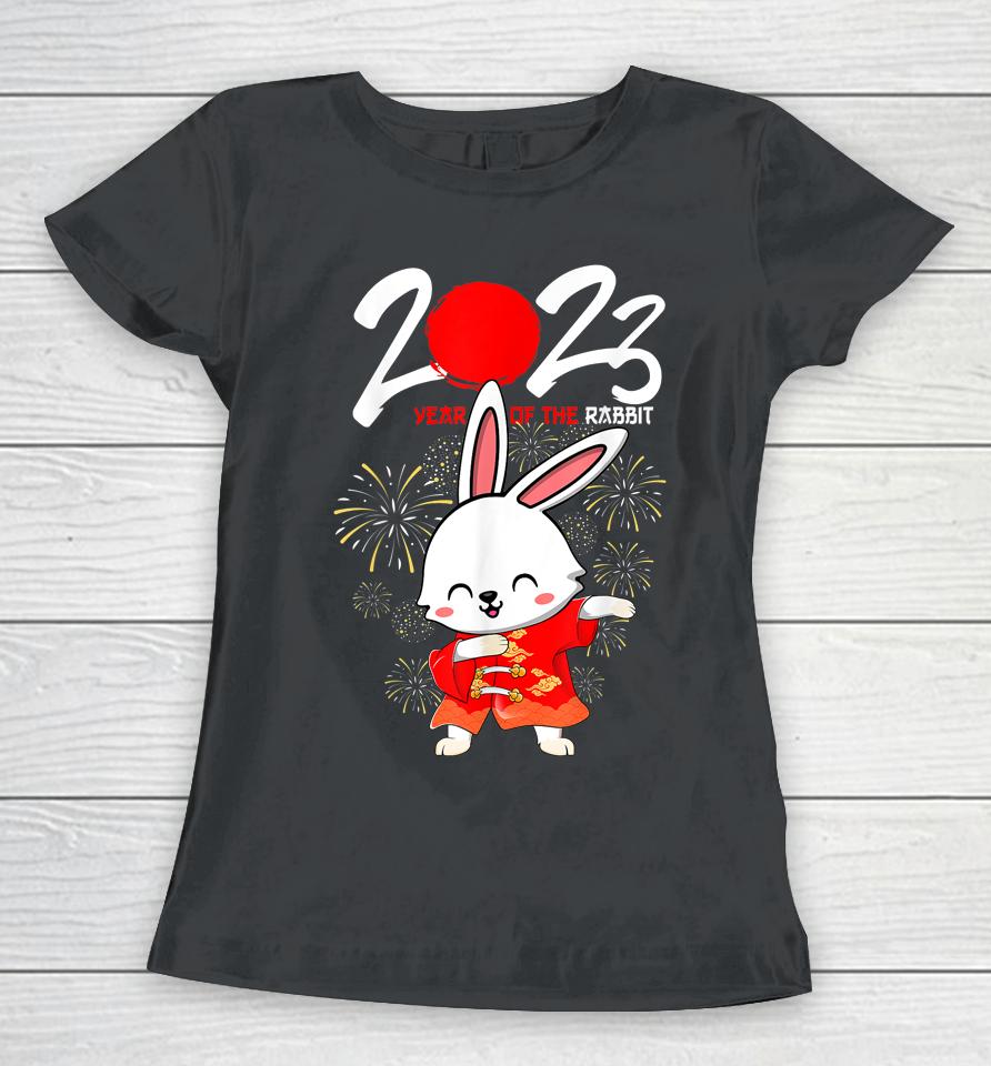 Dabbing Year Of The Rabbit Happy Chinese New Year 2023 Women T-Shirt