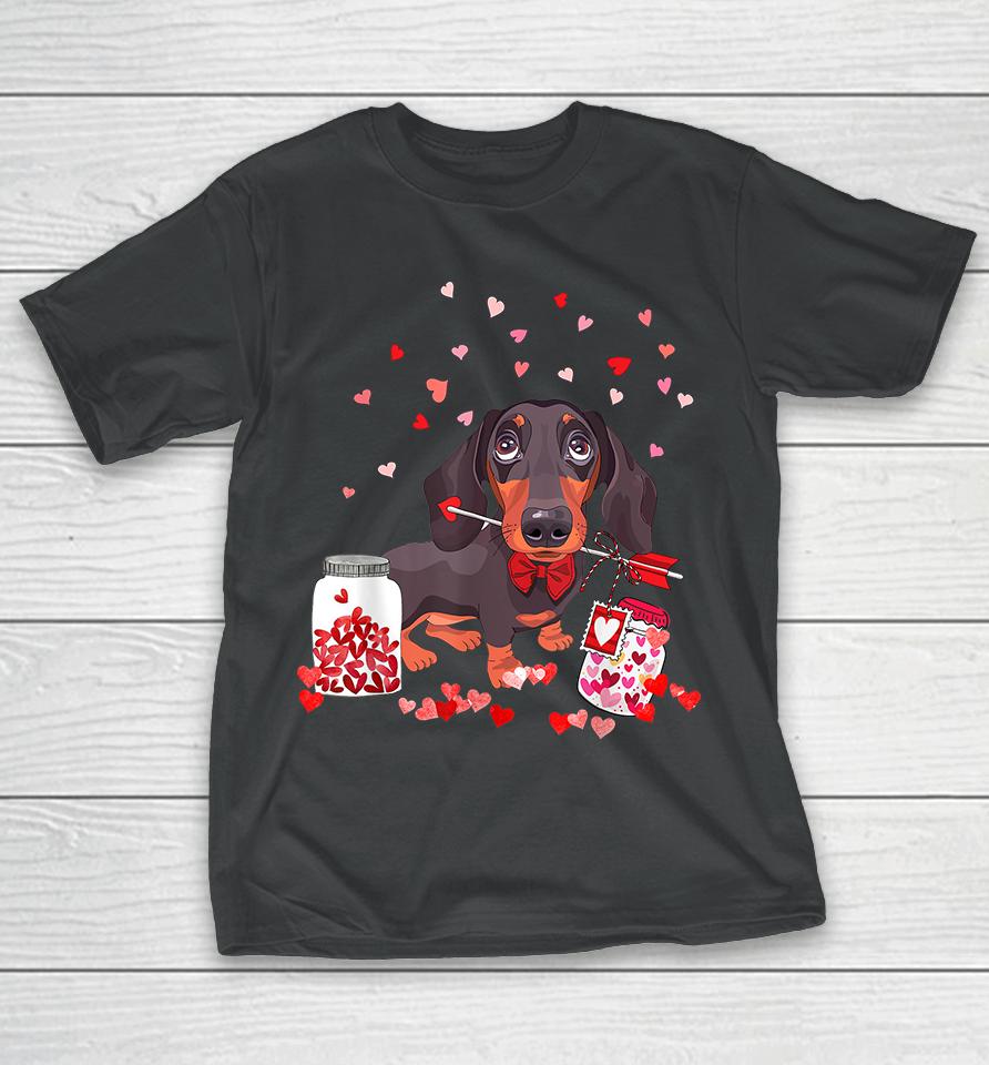 Dachshund Dog Valentine's Day T-Shirt