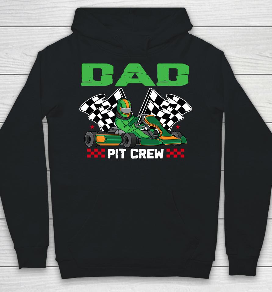 Dad Pit Crew Race Car Racing Birthday Boy Hoodie