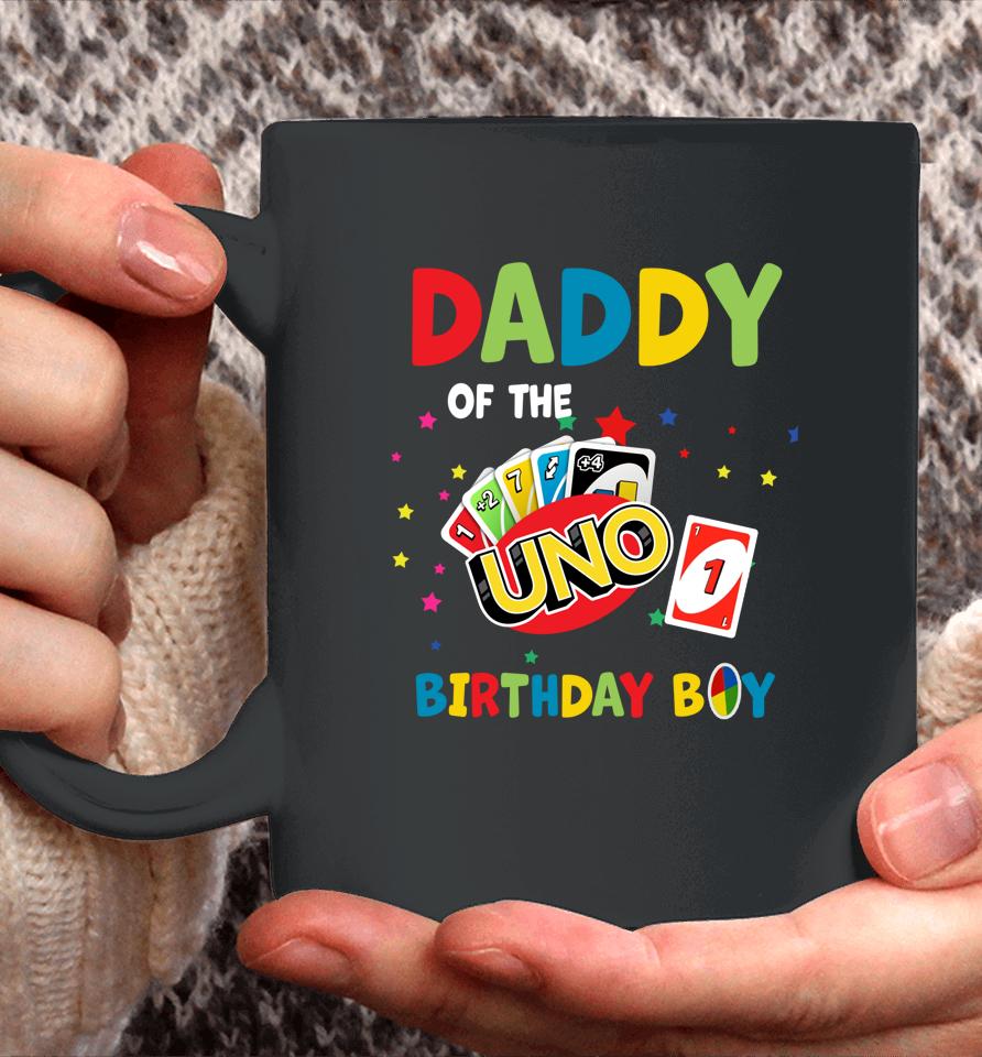 Daddy Of The Uno Birthday Boy Uno Coffee Mug