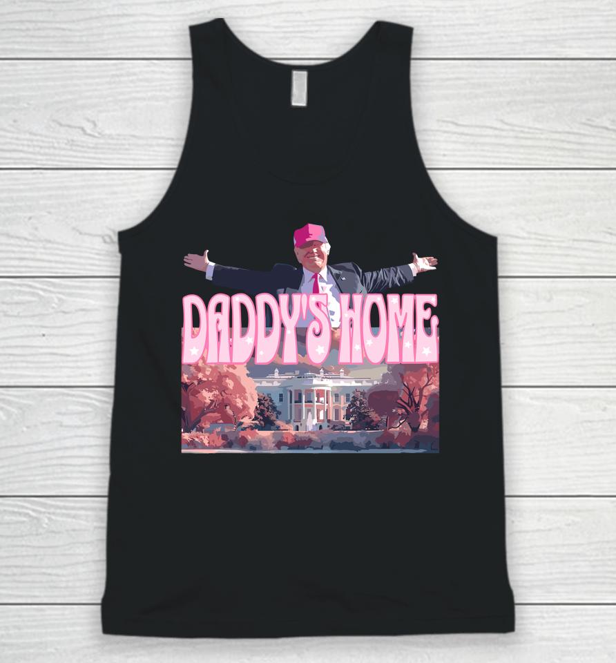 Daddy's Home Real Donald Pink Preppy Edgy Good Man Trump Unisex Tank Top