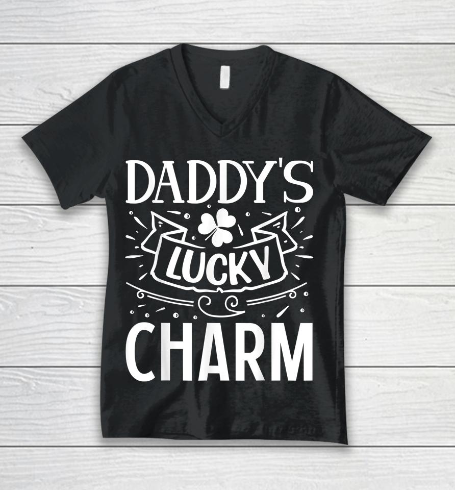 Daddy's Lucky Charm St Patricks Day Unisex V-Neck T-Shirt