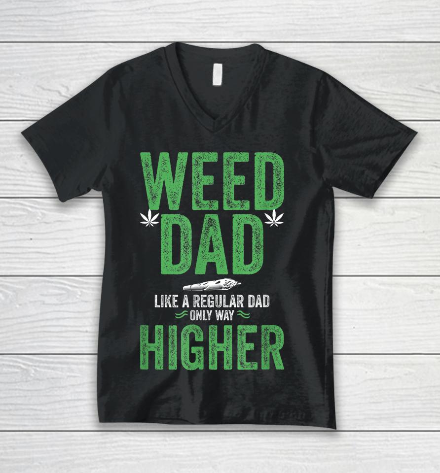 Dads Against Weed Unisex V-Neck T-Shirt