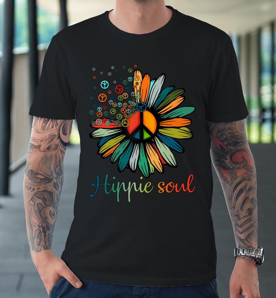 Daisy Peace Sign Hippie Soul Premium T-Shirt