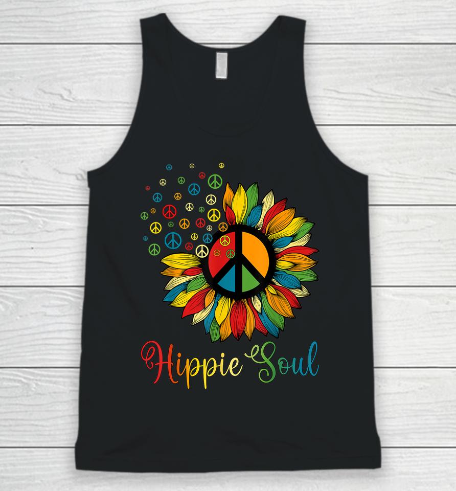 Daisy Peace Sign Hippie Soul Sunflower Lovers Unisex Tank Top