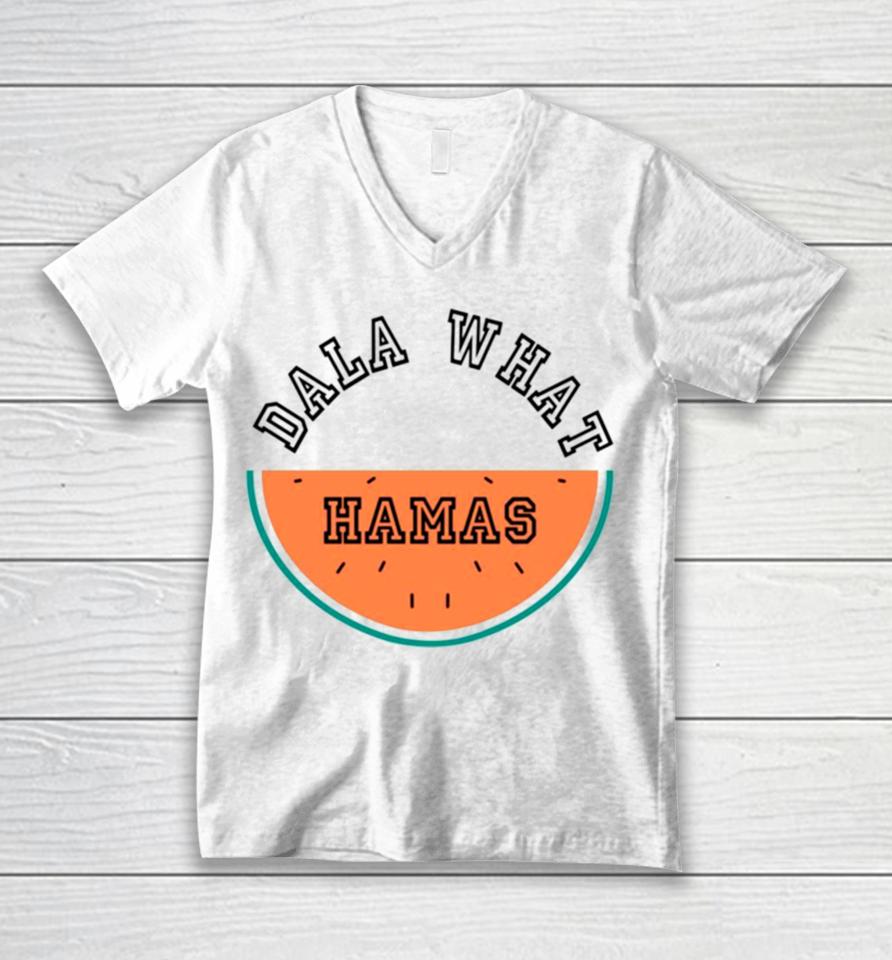 Dala What Hamas Watermelon Unisex V-Neck T-Shirt