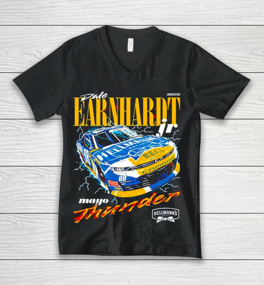 Dale Earnhardt Jr. Jr Motorsports Team Apparel Hellman’s Thunder Unisex V-Neck T-Shirt