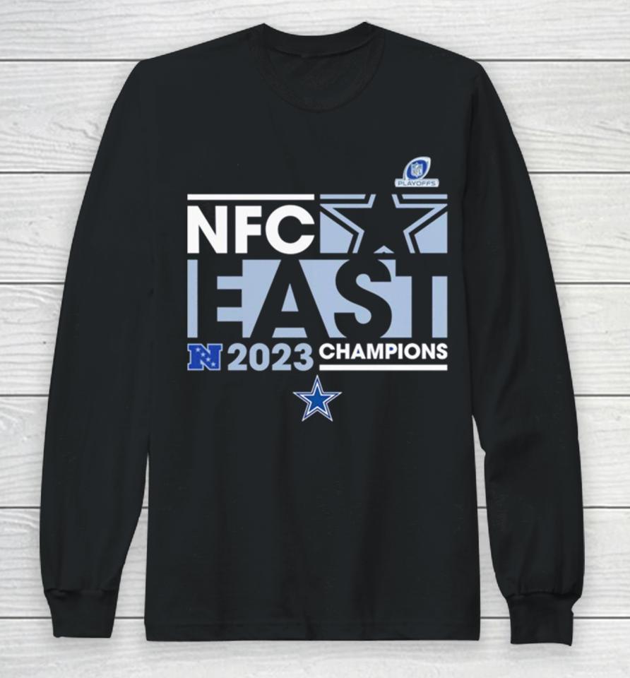 Dallas Cowboys 2023 Nfc East Division Champions Conquer Long Sleeve T-Shirt
