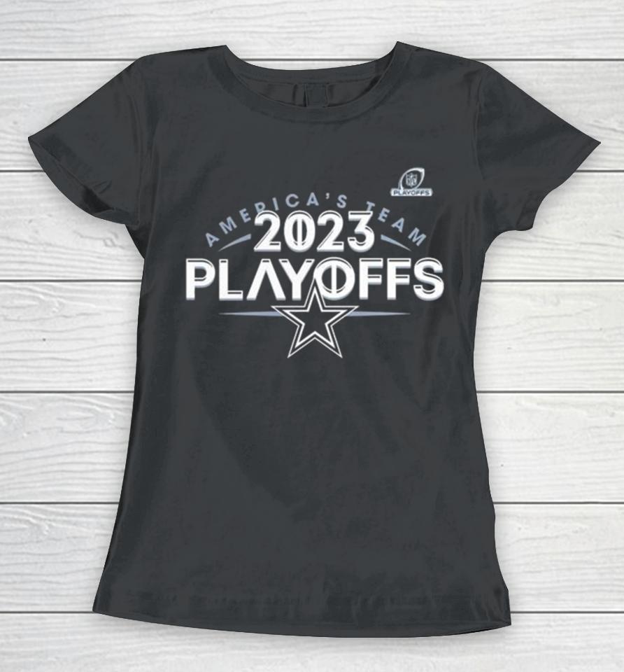 Dallas Cowboys 2023 Nfl Playoffs America’s Team Women T-Shirt