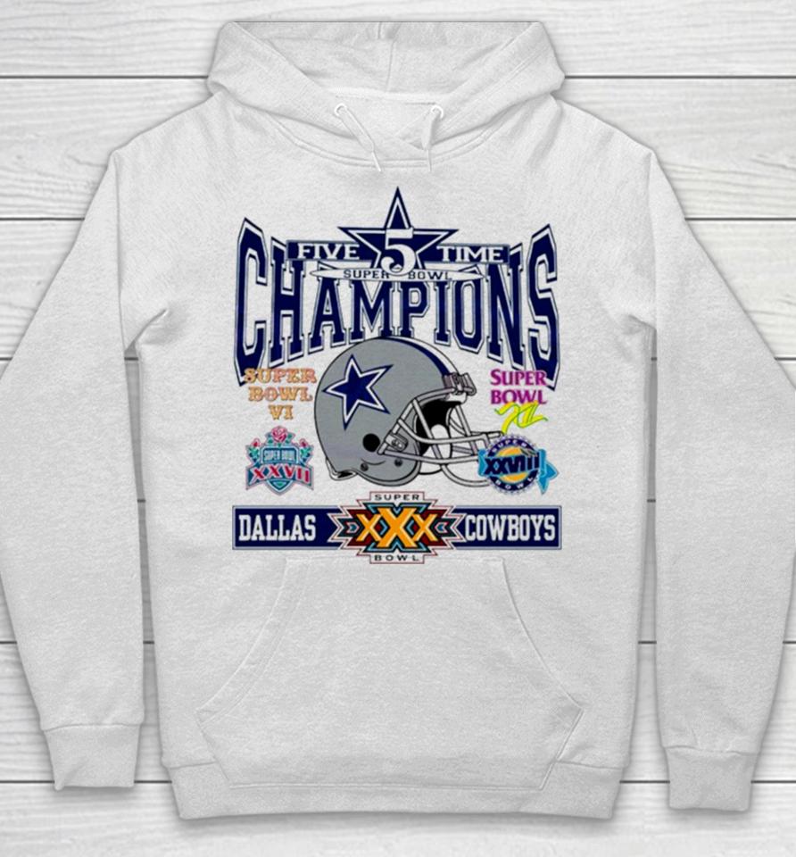 Dallas Cowboys 5 Time Super Bowl Champions Hoodie