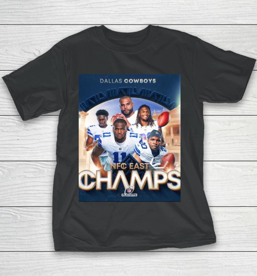 Dallas Cowboys Are Nfc East Champs Nfl Playoffs 2024 Youth T-Shirt