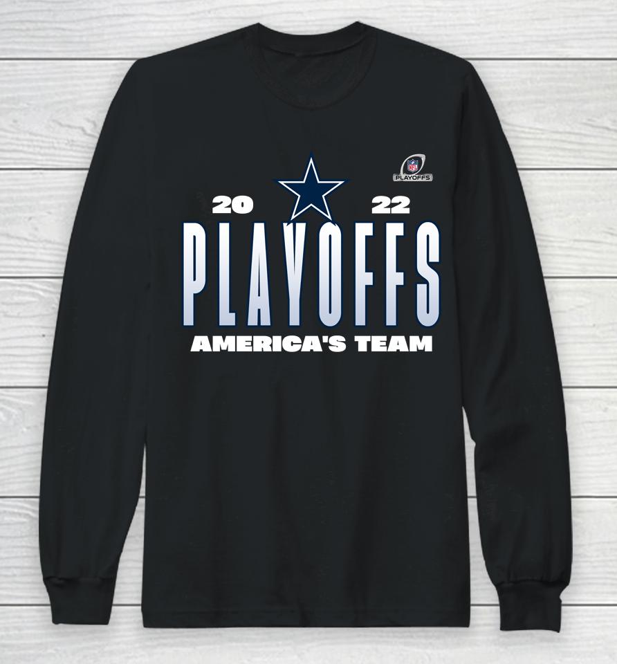 Dallas Cowboys Champions 2022 Nfl Playoffs Our Time Long Sleeve T-Shirt