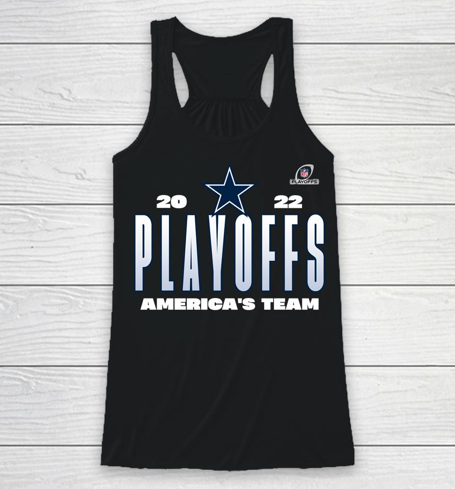 Dallas Cowboys Champions 2022 Nfl Playoffs Our Time Racerback Tank