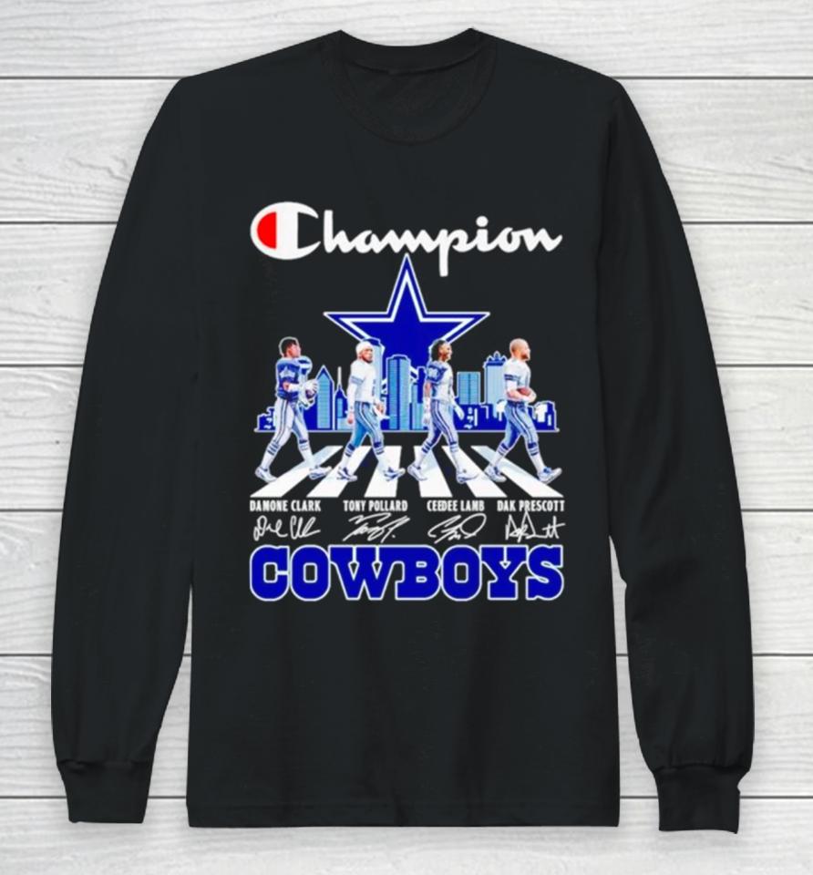 Dallas Cowboys Champions Abbey Road Signatures Skyline Long Sleeve T-Shirt