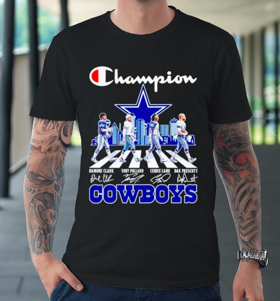 Dallas Cowboys Champions Abbey Road Signatures Skyline Premium T-Shirt