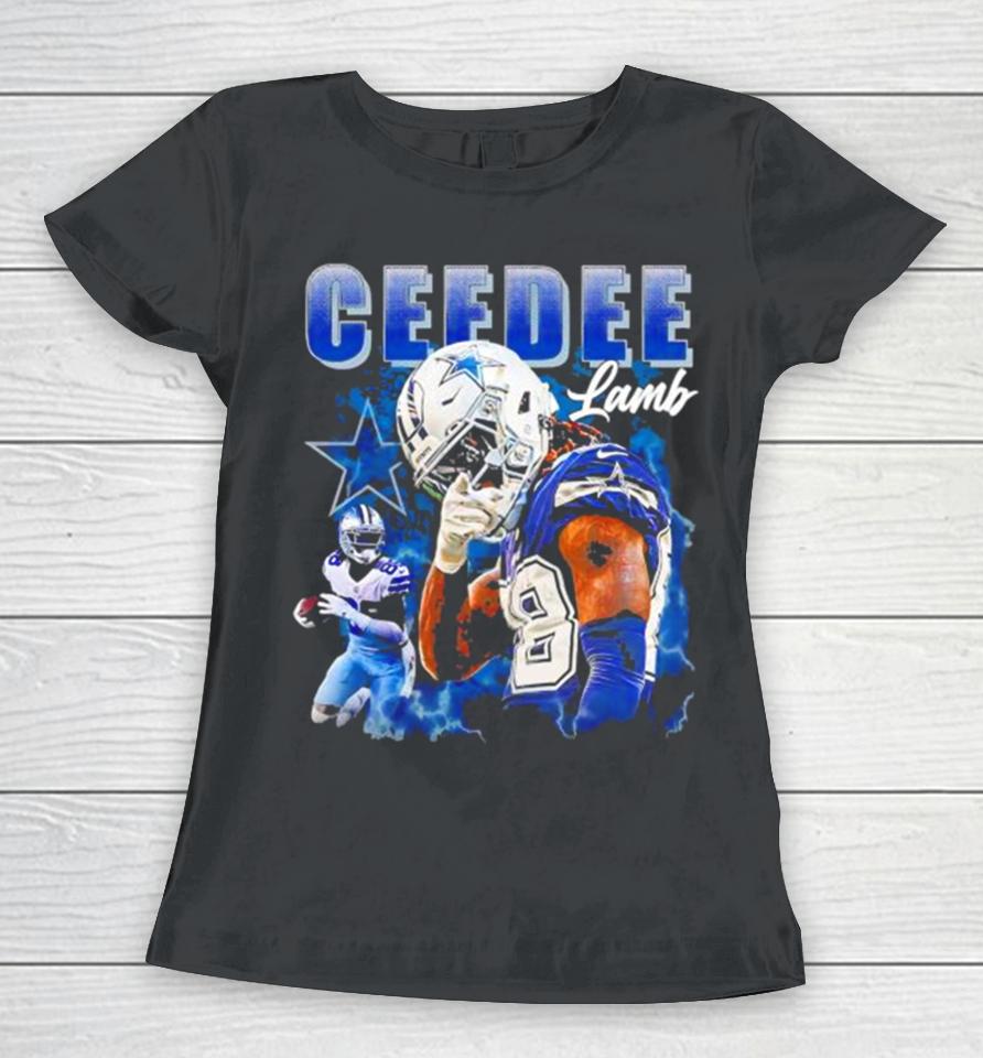 Dallas Cowboys Football Player Ceedee Lamb Helmet So Cool Women T-Shirt