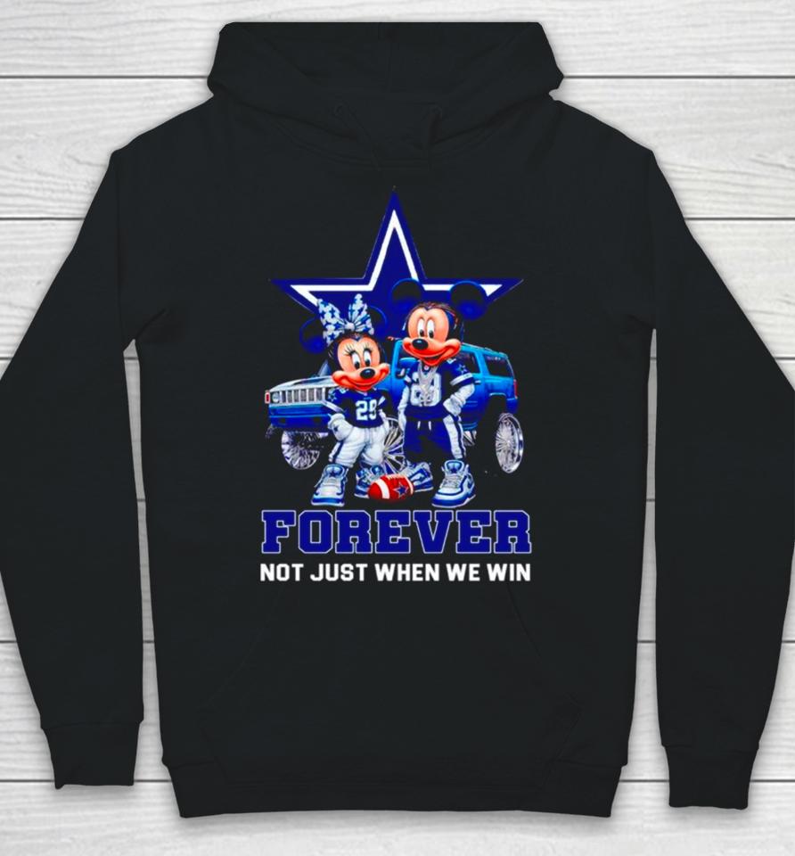 Dallas Cowboys Mickey And Minnie Forever Not Just When We Win Hoodie