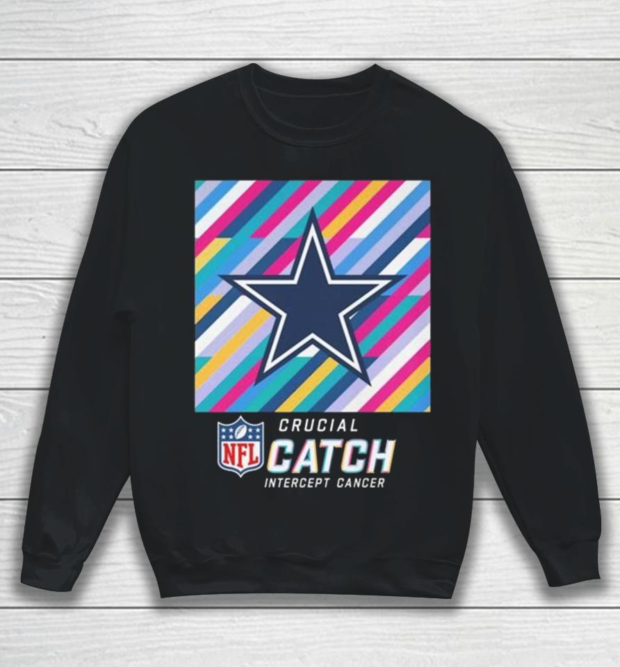 Dallas Cowboys Nfl Crucial Catch Intercept Cancer Sweatshirt