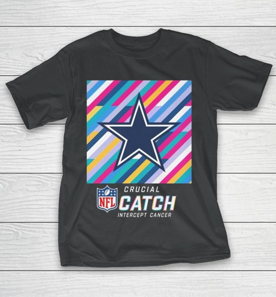 Dallas Cowboys Nfl Crucial Catch Intercept Cancer T-Shirt