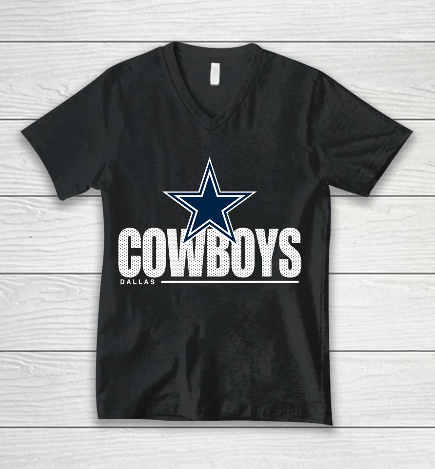 Dallas Cowboys Nfl Team Impact Club Unisex V-Neck T-Shirt