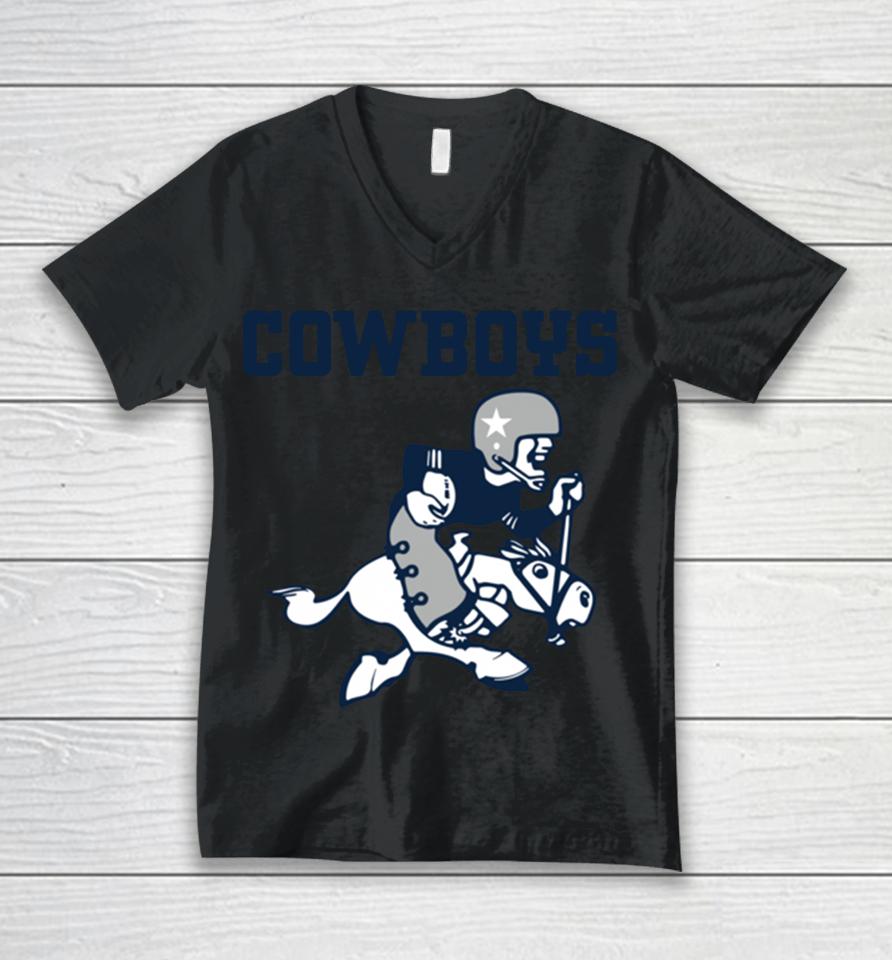 Dallas Cowboys Nfl X Darius Rucker Striped Unisex V-Neck T-Shirt