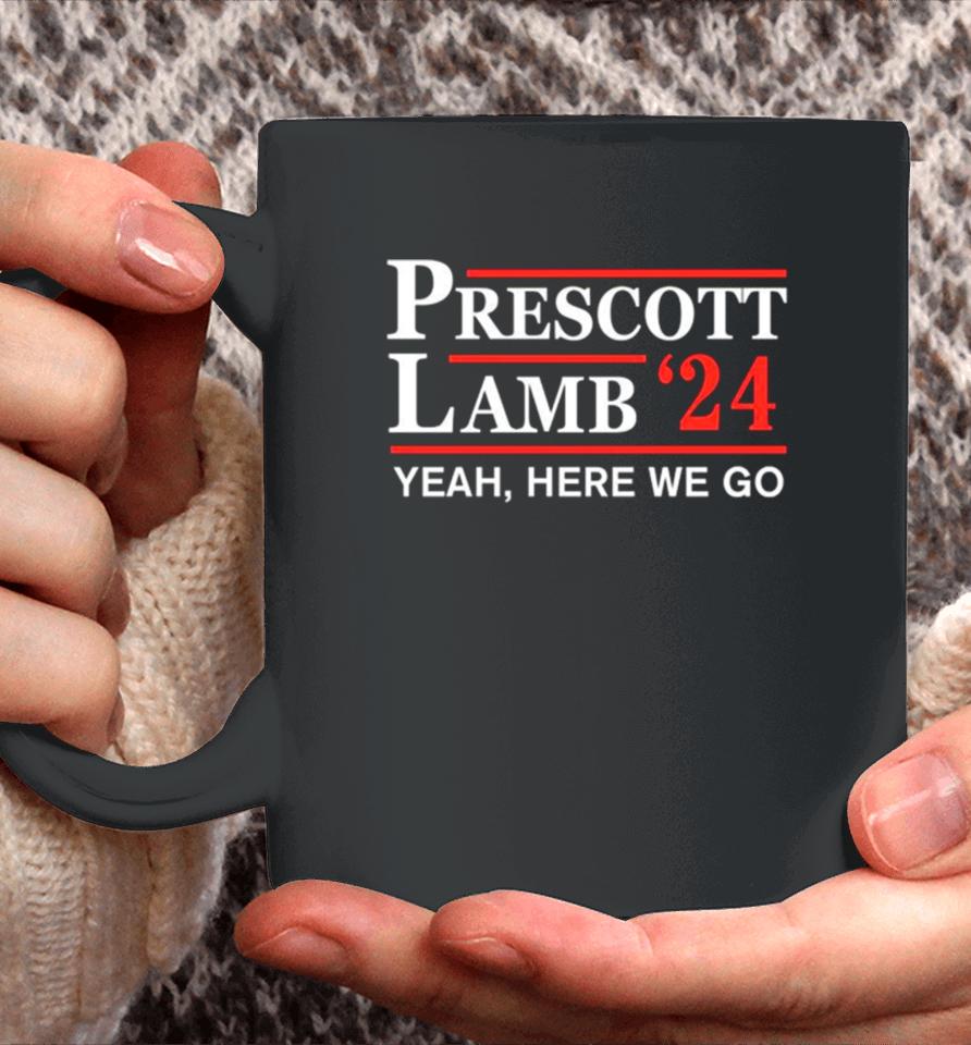 Dallas Cowboys Prescott Lamb 24 Here We Go Coffee Mug