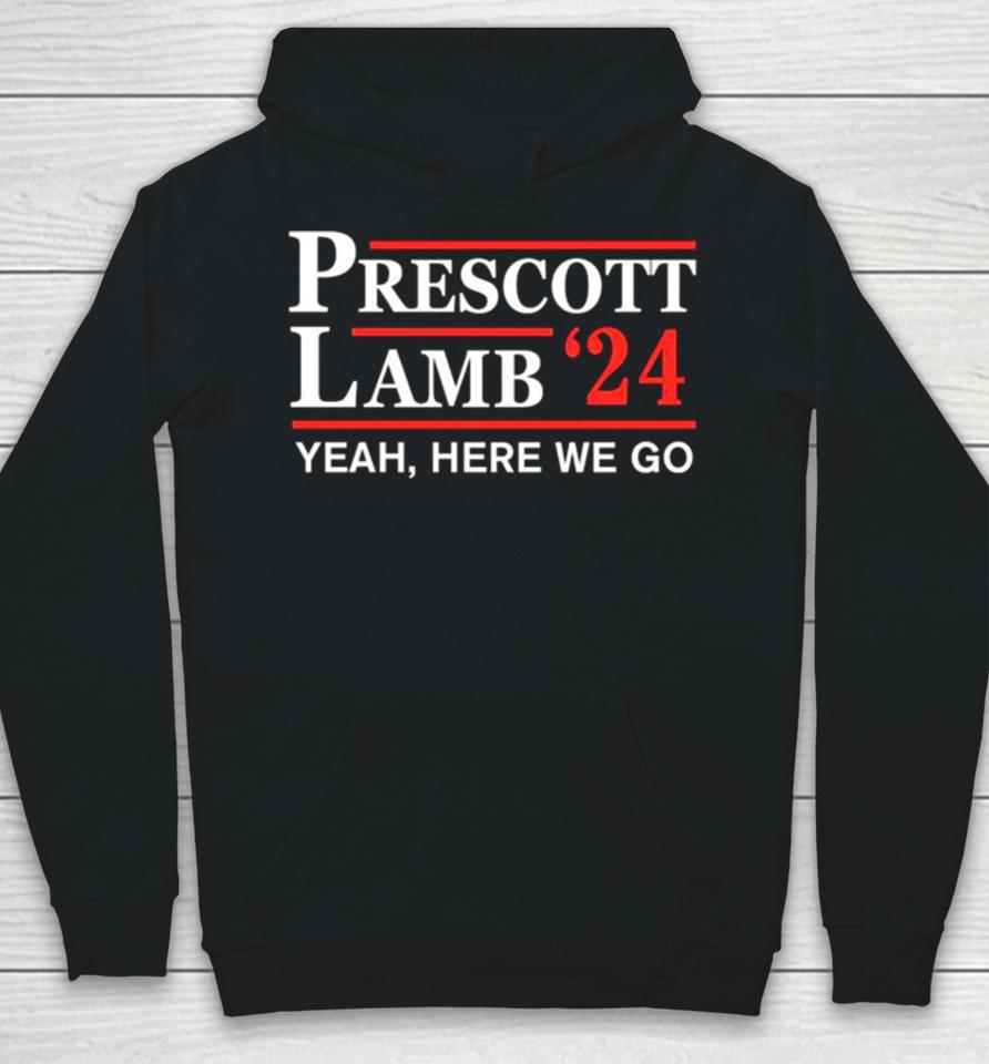 Dallas Cowboys Prescott Lamb 24 Here We Go Hoodie