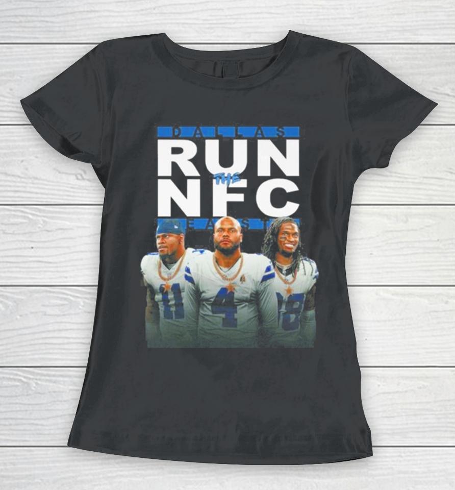 Dallas Cowboys Run The Nfc East Champions 2023 Women T-Shirt