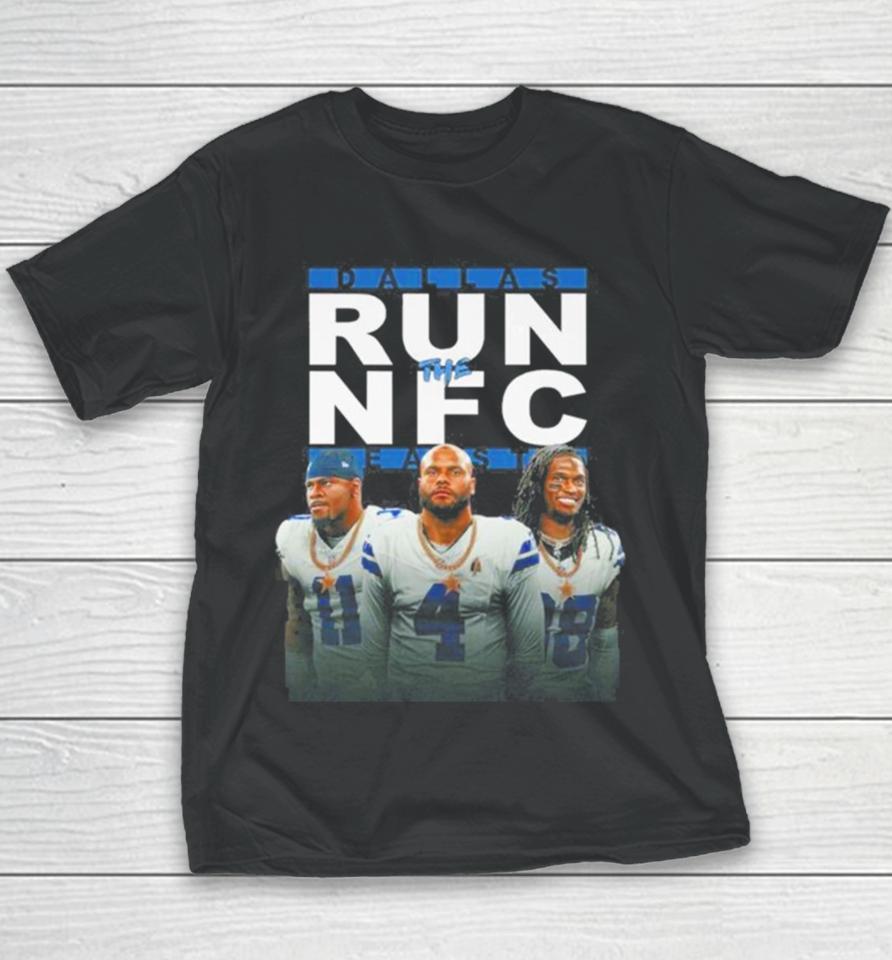 Dallas Cowboys Run The Nfc East Champions 2023 Youth T-Shirt