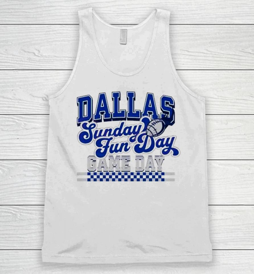 Dallas Football Sunday Fun Day Game Day Unisex Tank Top