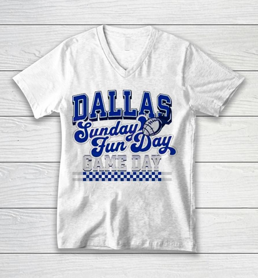 Dallas Football Sunday Fun Day Game Day Unisex V-Neck T-Shirt