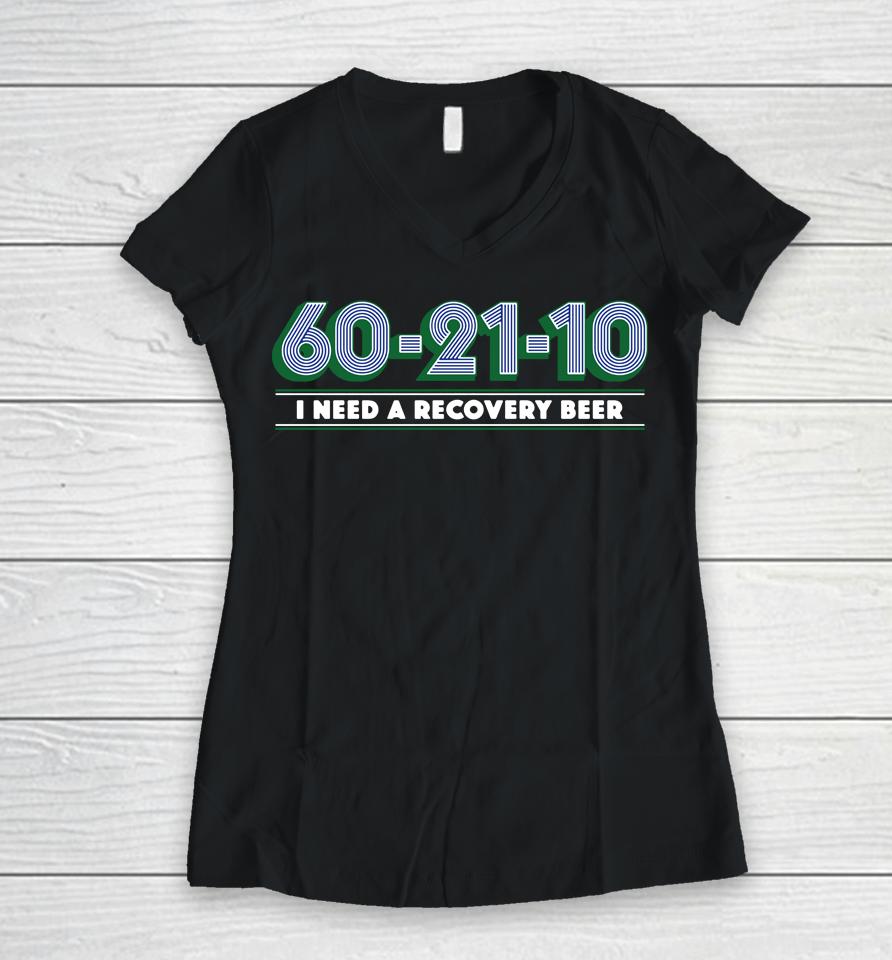 Dallas Mavericks Luka Doncic 60-21-10 Women V-Neck T-Shirt