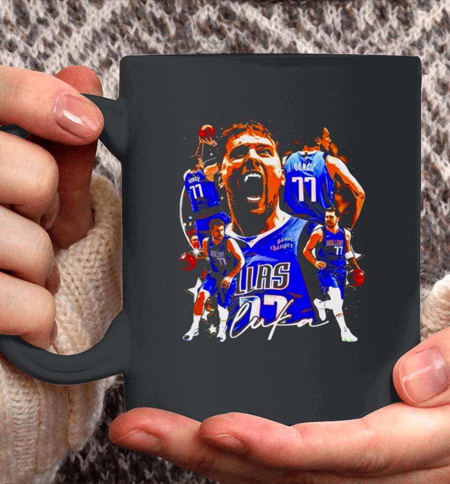 Dallas Mavericks Luka Doncic Graphic Poster Coffee Mug