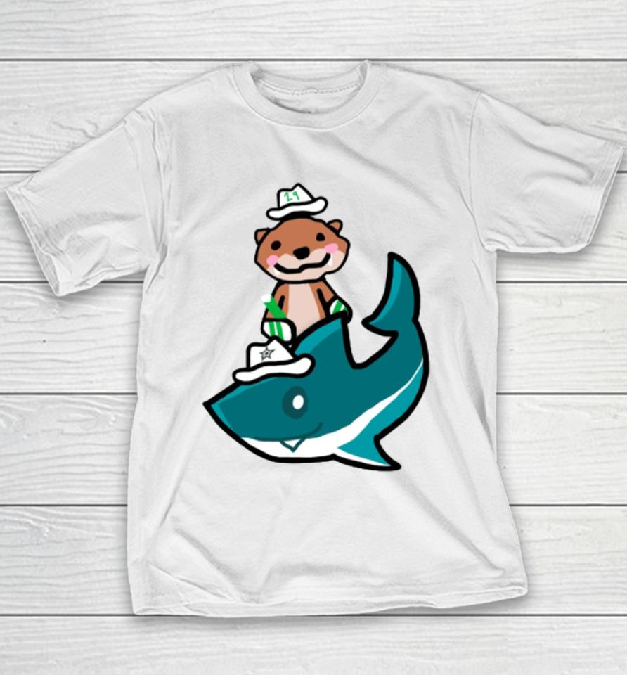 Dallas Stars Jake Otter Stan Shark Youth T-Shirt